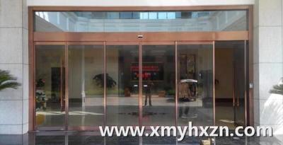 玫瑰金不锈钢有框自动门